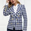 Knightsbridge Blazer (Large Scale Navy Houndstooth)