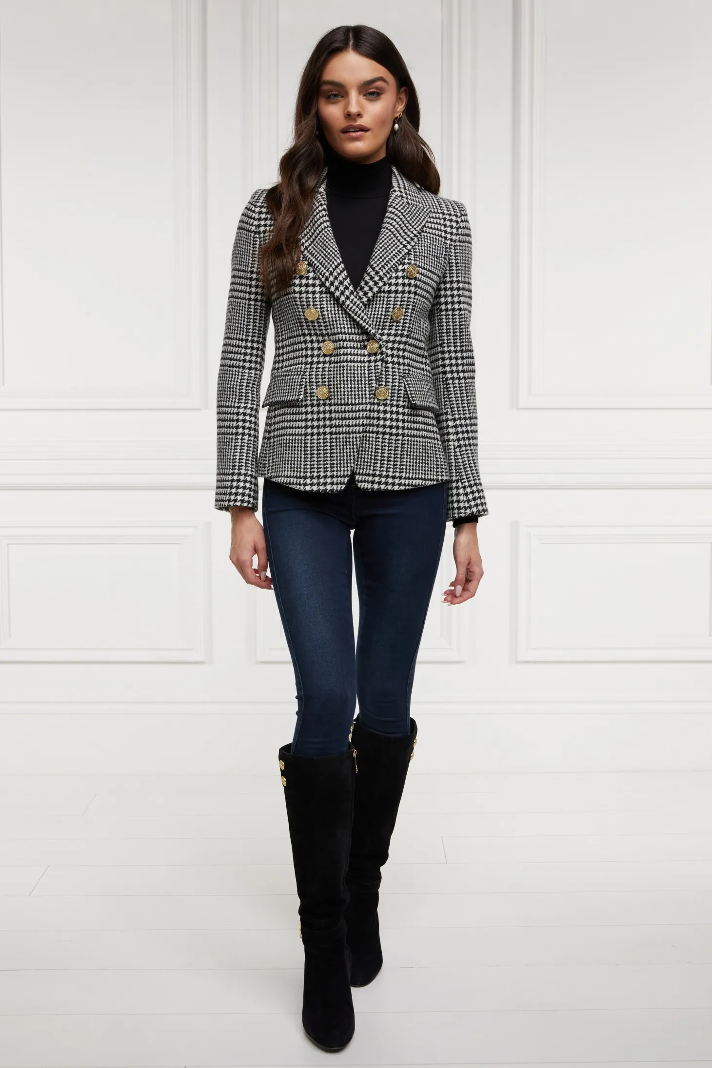 Knightsbridge Blazer (Large Scale Prince Of Wales Mono)