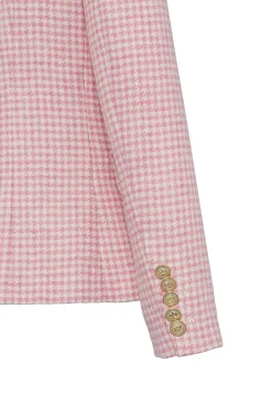 Knightsbridge Blazer (Light Pink Puppytooth)