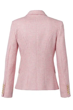 Knightsbridge Blazer (Light Pink Puppytooth)