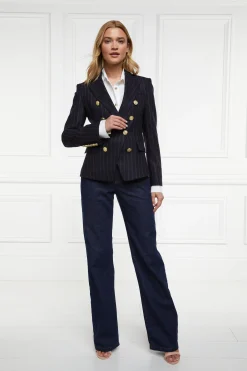 Knightsbridge Blazer (Navy Chalk Pinstripe)