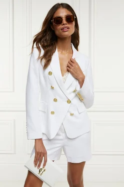 Knightsbridge Blazer (Oyster Linen)