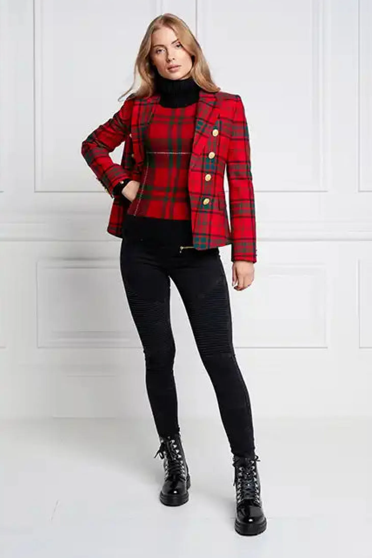 Knightsbridge Blazer (Red Tartan)