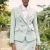 Knightsbridge Blazer (Teal Houndstooth)