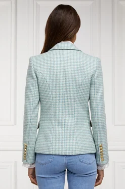 Knightsbridge Blazer (Teal Houndstooth)