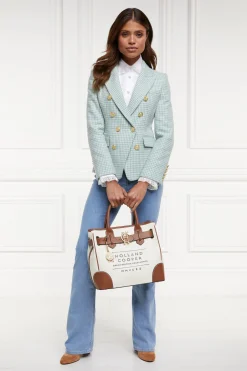 Knightsbridge Blazer (Teal Houndstooth)