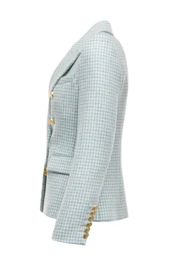 Knightsbridge Blazer (Teal Houndstooth)