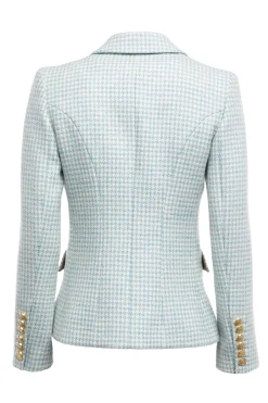 Knightsbridge Blazer (Teal Houndstooth)