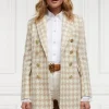 Knightsbridge Coat (Camel Houndstooth)