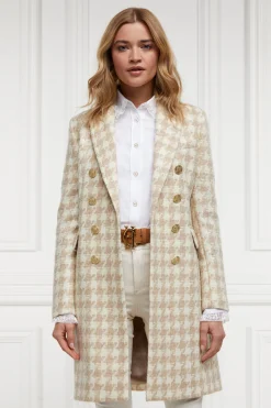 Knightsbridge Coat (Camel Houndstooth)