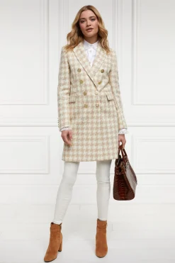 Knightsbridge Coat (Camel Houndstooth)