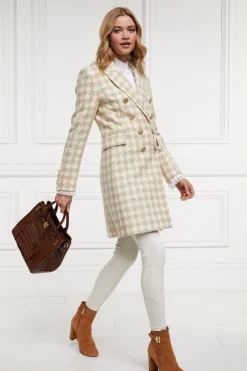 Knightsbridge Coat (Camel Houndstooth)