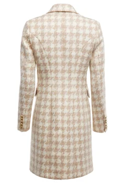 Knightsbridge Coat (Camel Houndstooth)