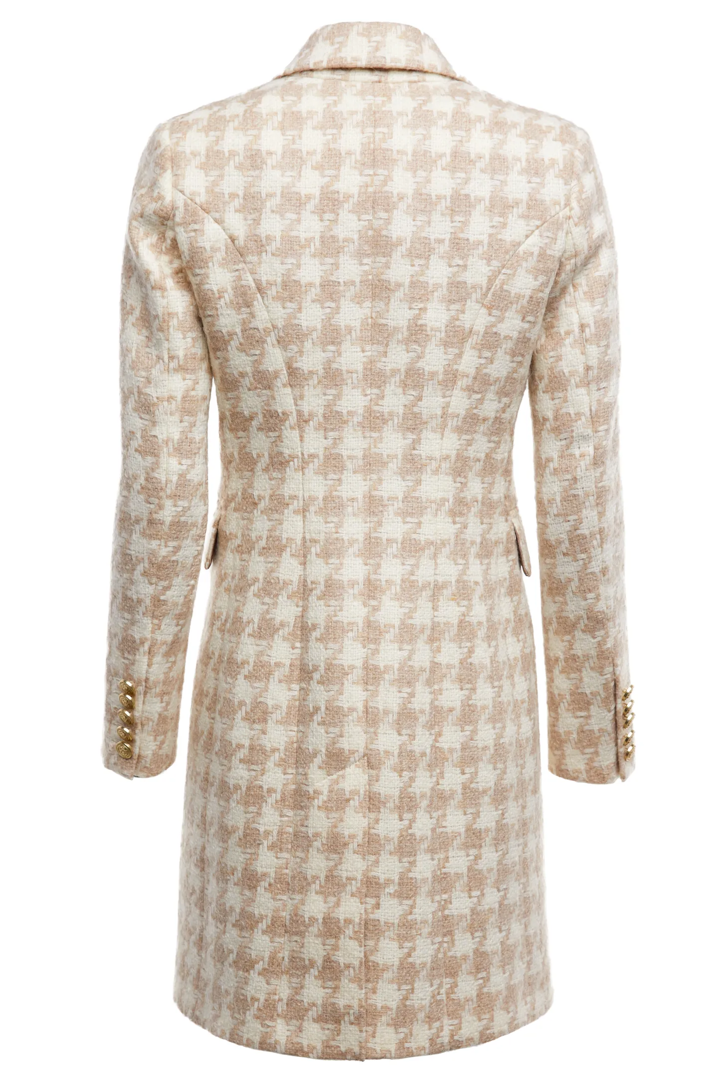 Knightsbridge Coat (Camel Houndstooth)
