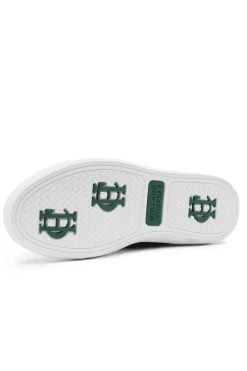 Knightsbridge Court Trainer (Black Croc)