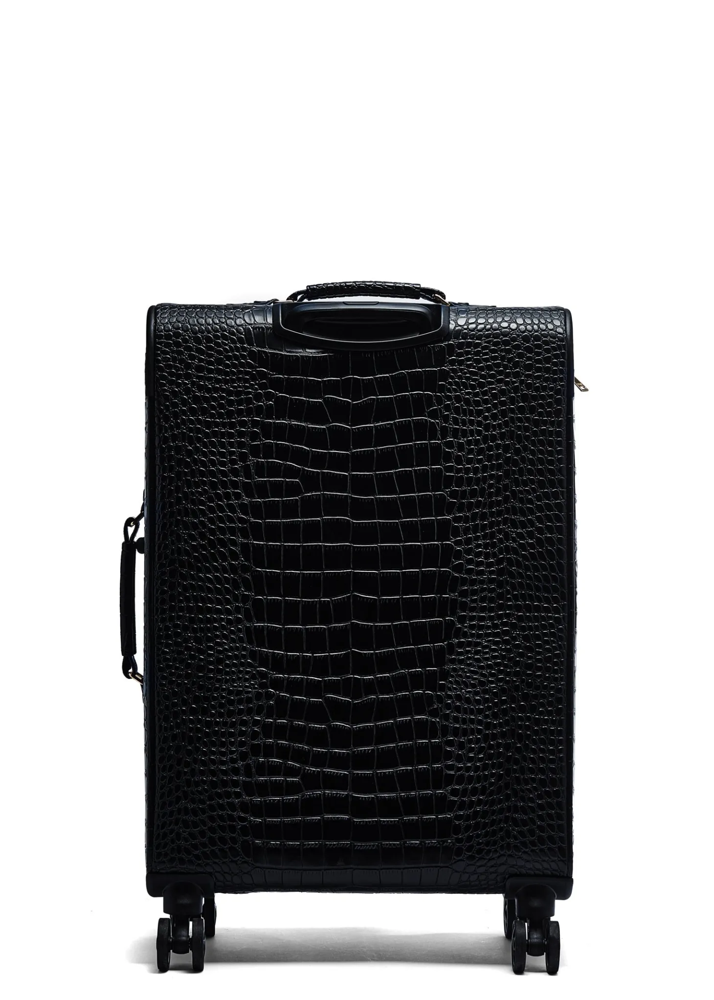 Knightsbridge Large Suitcase (Black Croc)