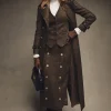 Knightsbridge Maxi Skirt (Chocolate Houndstooth)