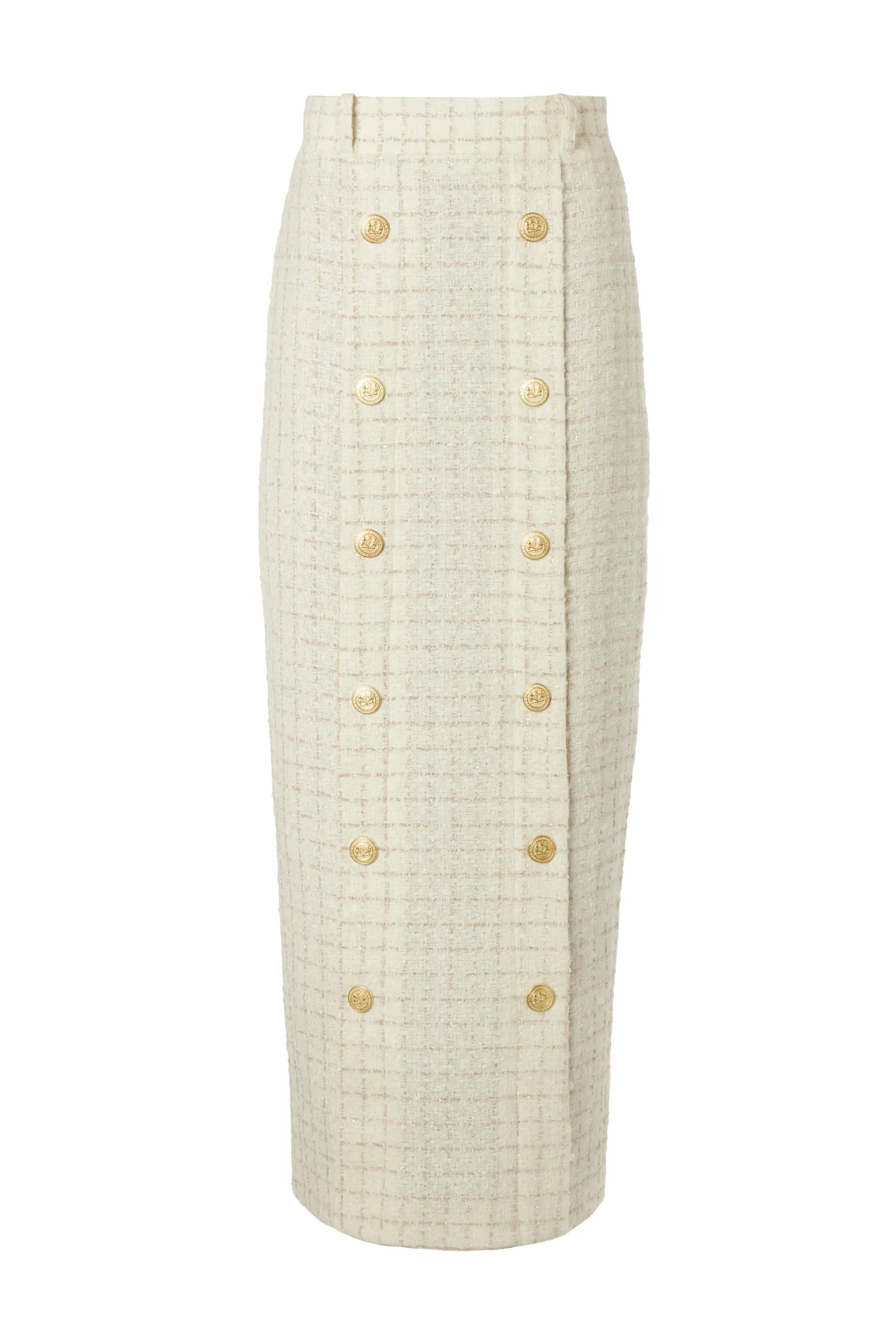 Knightsbridge Maxi Skirt (Ivory Sparkle Tweed)
