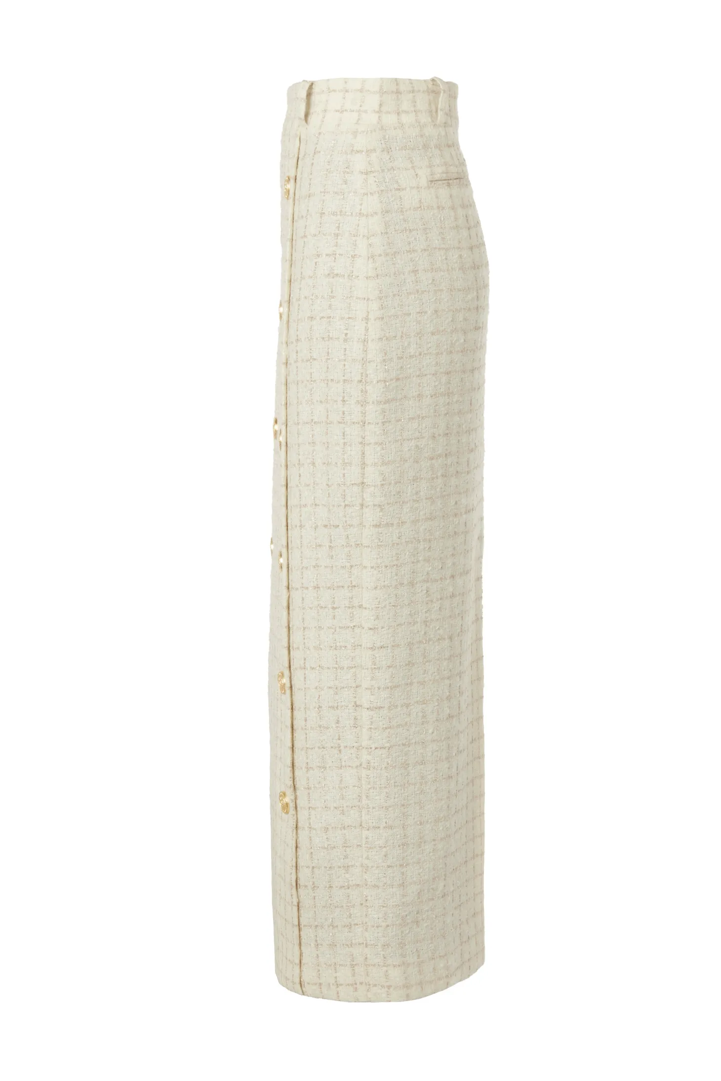 Knightsbridge Maxi Skirt (Ivory Sparkle Tweed)