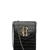 Knightsbridge Phone Pouch (Black Croc)