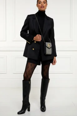 Knightsbridge Phone Pouch (Ecru Houndstooth)