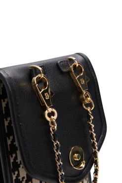 Knightsbridge Phone Pouch (Ecru Houndstooth)