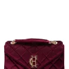 Knightsbridge Shoulder Bag (Merlot Velvet)