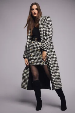 Knightsbridge Skirt (Large Scale Houndstooth)