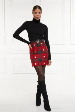 Knightsbridge Skirt (Red Tartan)