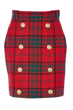 Knightsbridge Skirt (Red Tartan)