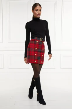 Knightsbridge Skirt (Red Tartan)