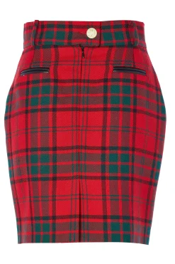Knightsbridge Skirt (Red Tartan)