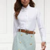 Knightsbridge Skirt (Teal Houndstooth)