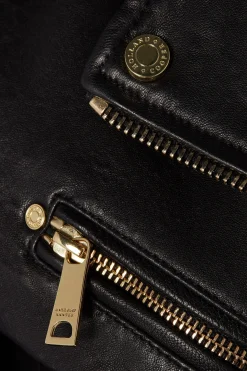 Leather Biker Jacket (Black)