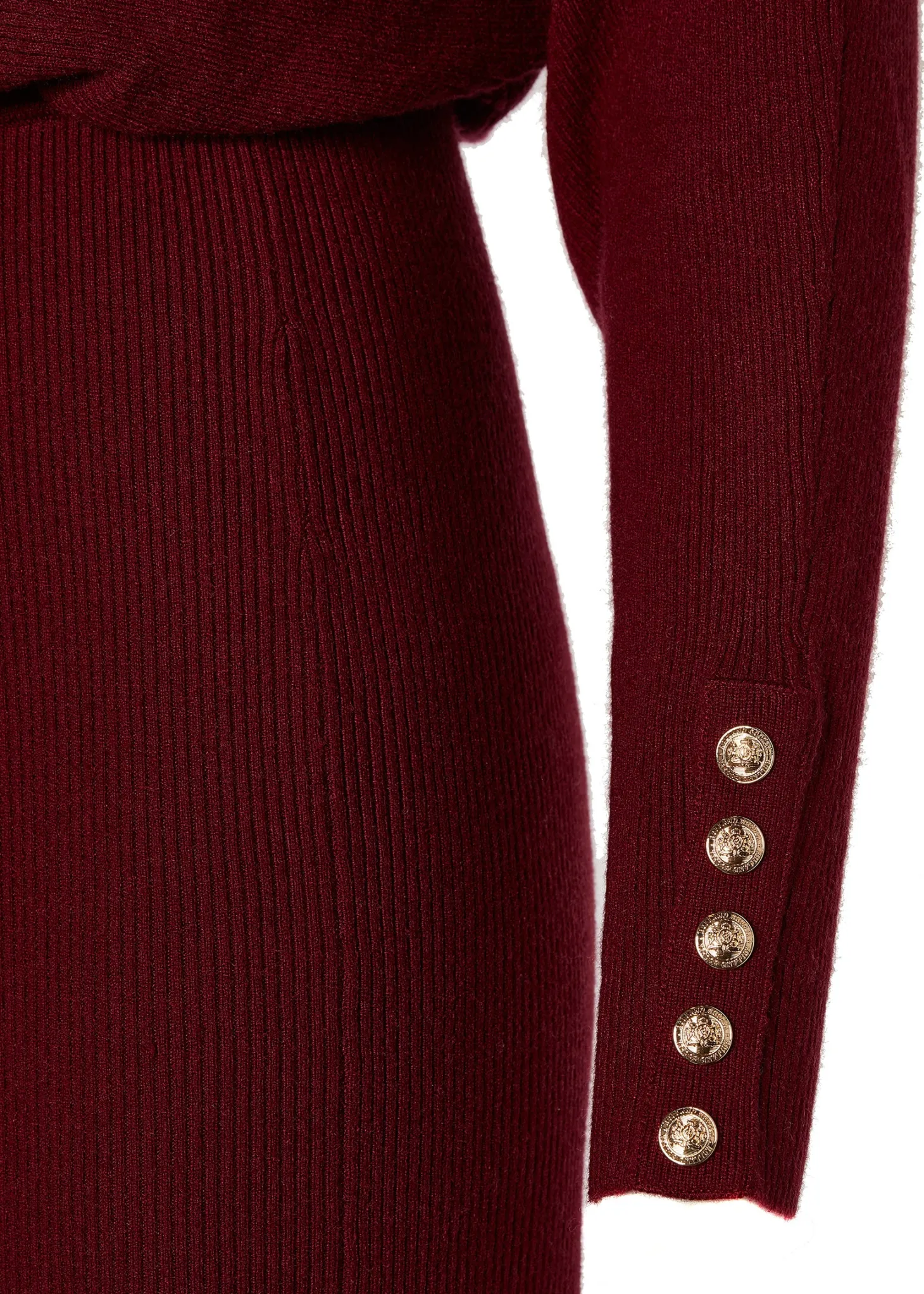 Leyla Knitted Dress (Wine)