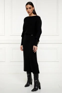 Leyla Knitted Skirt (Black)