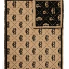 Lightweight Monogram Scarf (Tan Black)