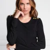 Long Sleeve Crew Neck Tee (Black)
