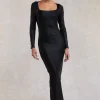 Lottie Bandage Dress (Black Foil)