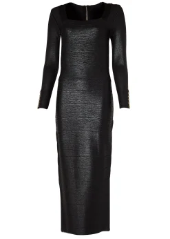 Lottie Bandage Dress (Black Foil)