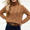 Lucia Roll Neck Knit (Toffee)