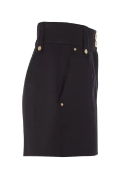 Luxe Tailored Short (Black Barathea)