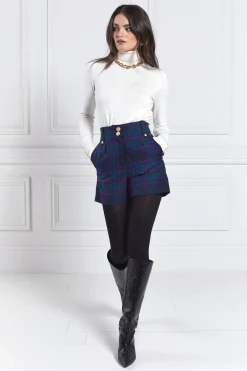 Luxe Tailored Short (Heather Tartan)