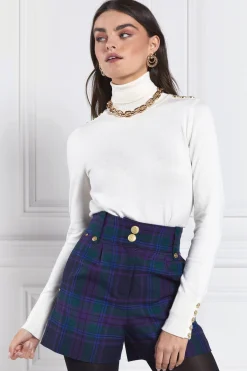 Luxe Tailored Short (Heather Tartan)