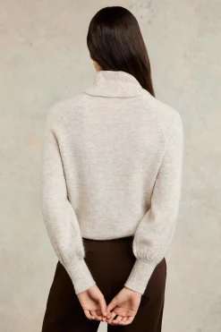 Maisie Roll Neck Knit (Barley)