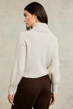 Maisie Roll Neck Knit (Barley)