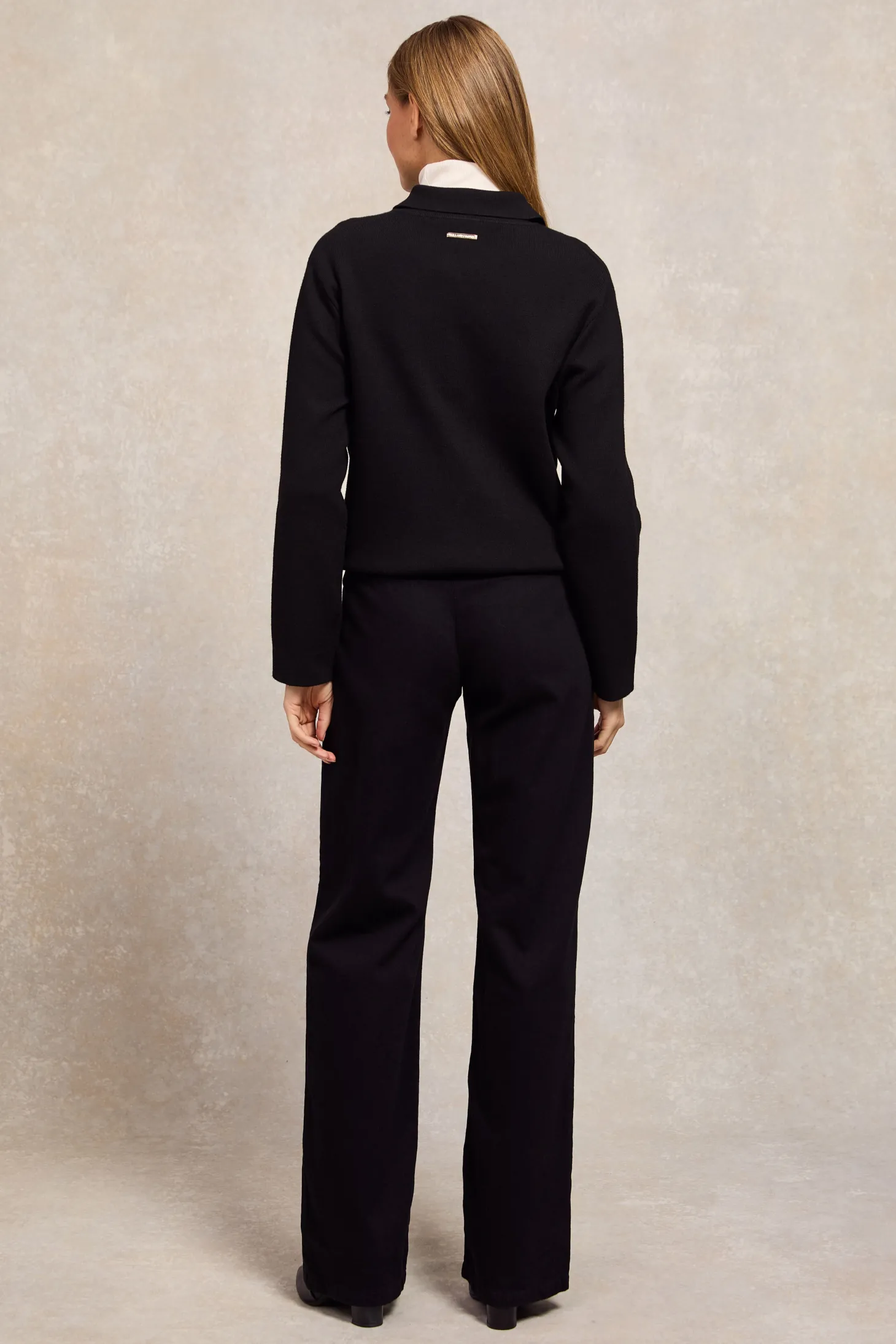 Maria Knitted Overshirt (Black)