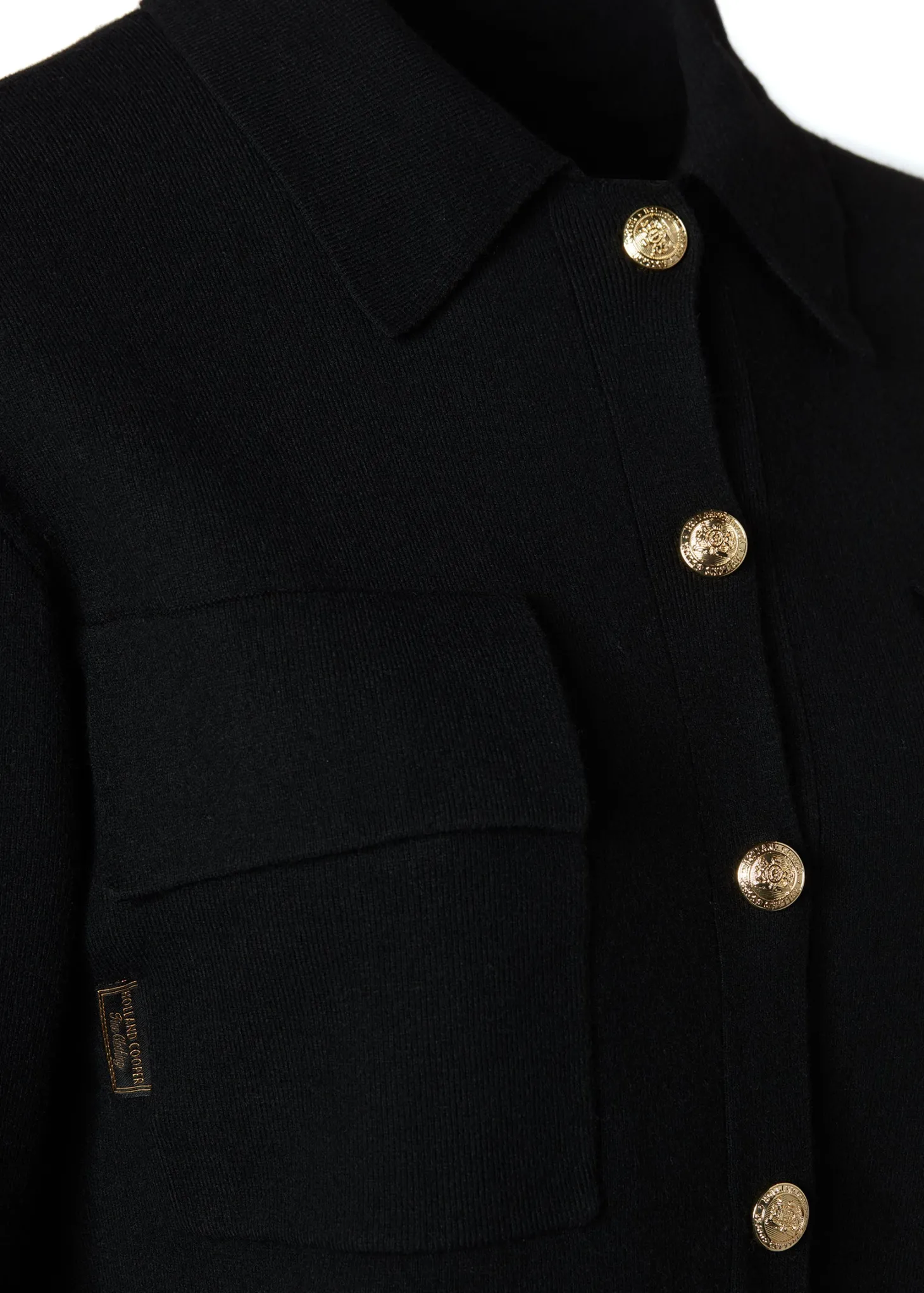 Maria Knitted Overshirt (Black)