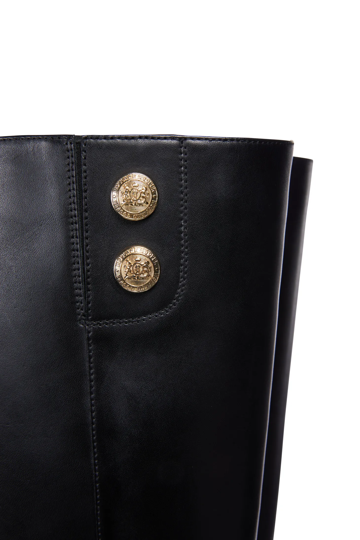 Marlborough Knee Boot (Black Leather)