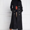 Marlborough Shearling Trench Coat (Soft Black)